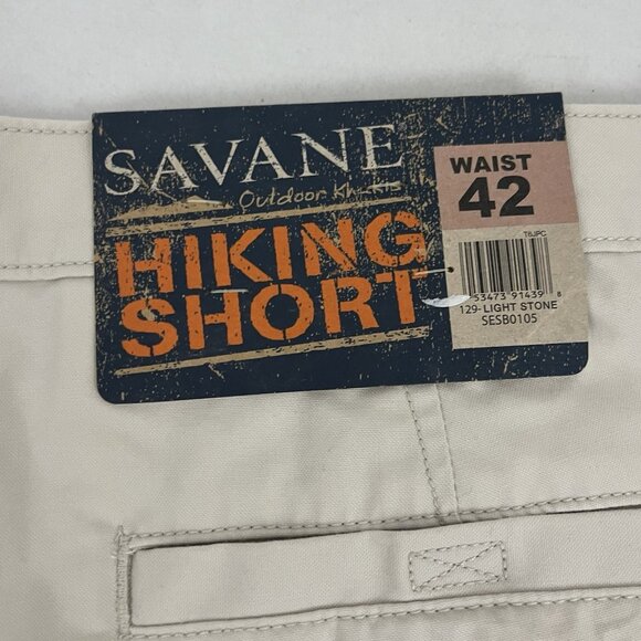 Savane Outdoor Khakis Hiking Short Men's 42 Light Wash Denim Cargo Lot of 2 - Picture 8 of 8